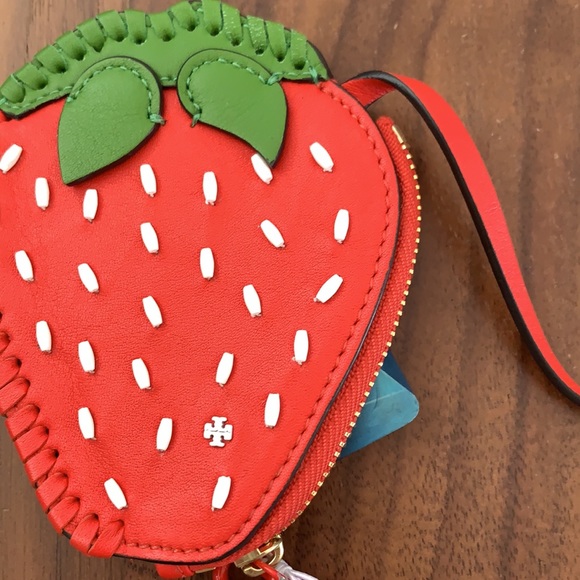 TORY BURCH Cute Strawberry Coin case -NEW- - Picture 8 of 8